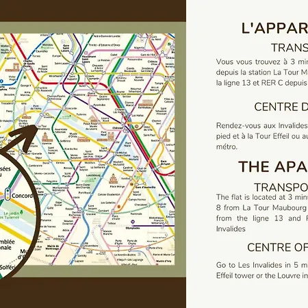 11.newrenovated Flat#invalides#effeil Tower#4 Pers Parigi
